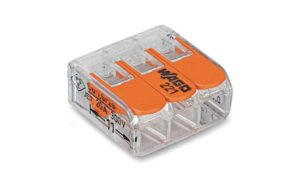 Wago Verbindungsklemme COMPACT 3-fach 3L 0.14-4 mm2 32 A, 50 Stück