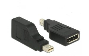 Mini-Displayport zu Displayport Adapter, 4K Mini-DP Stecker auf DP Buchse, 90° gewinkelt