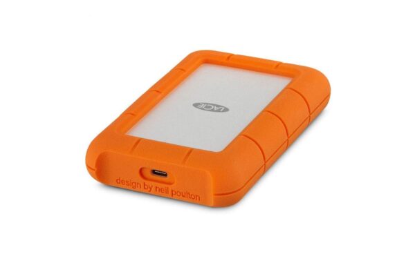 533004 - Mediatech LaCie Rugged USB-C 2.5 4TB USB 3.0 Typ C, silber/orange