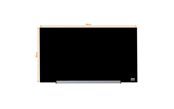 537460_4 - Mediatech Nobo Diamond magnethaftendes Glassboard 677x381mm, schwarz
