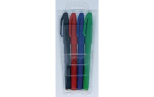 Pentel Einweg Faserschreiber 4er 7 Farben (farbig assortiert)