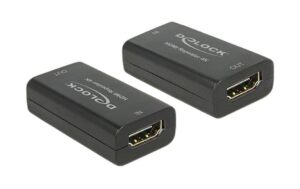 Delock HDMI Repeater, 4K bis 30m 3840 x 2160 @ 30 Hz High Speed mit Ethernet
