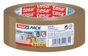 Tesa Paketband ultrastrong braun, 66m x 38mm