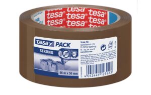 Tesa Paketband strong braun, 66m x 50mm