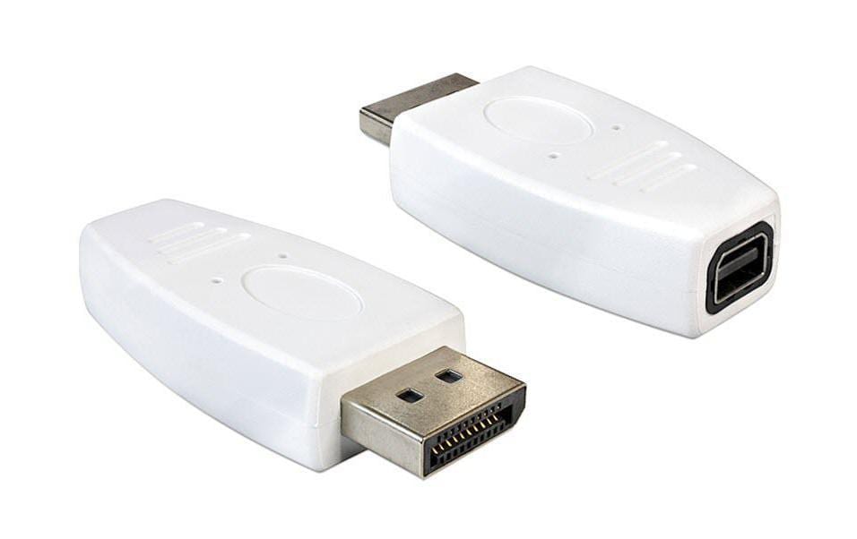 Delock Displayport zu Mini-Displayport Adapter DP Stecker auf Mini-DP Buchse, weiss kaufen | Mediatech.ch