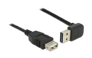 540282 - Mediatech USB2.0-Verlängerungskabel Easy A-A: 2m beidseitig einsteckbar,oben/unten gewinkelt