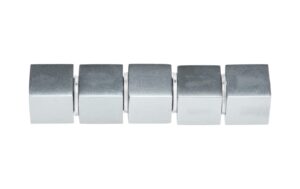 Sigel SuperDym-Magnet, Cube-Desig titangrau, 11x11x11mm, 5Stk.