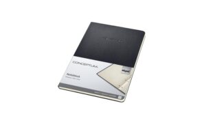 Sigel Conceptum Notizblock Hardcover A5 120 Blatt kariert, 2-fach Lochung, schwarz