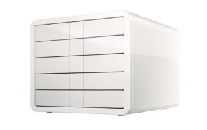 HAN Schubladenbox Smart-Line weiss 5 Schubladen geschlossen