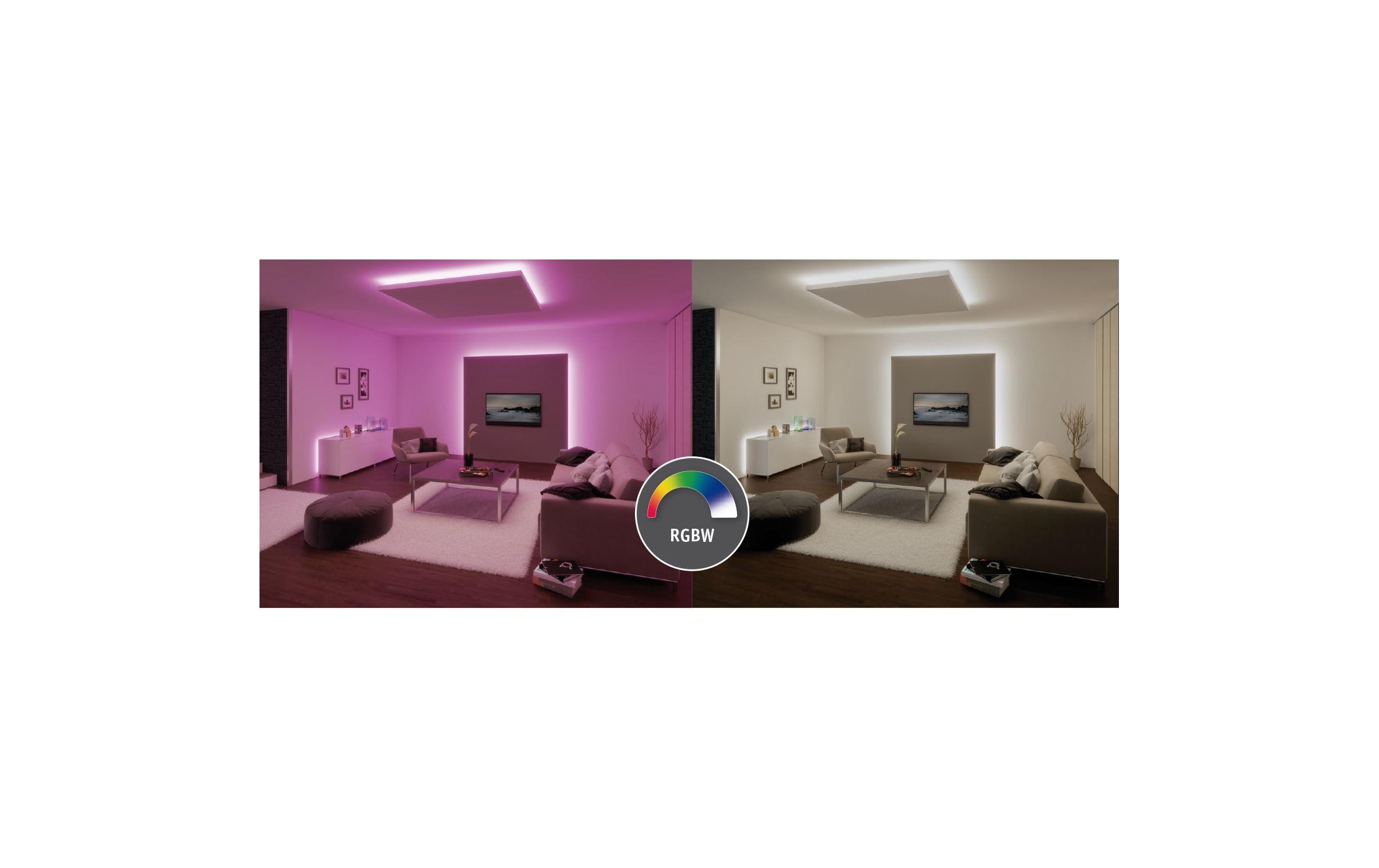 551375_7 - Mediatech Paulmann LED Stripes MaxLED RGBW 1m Ext 12W, RGB+2700K, 430lm, 1m Verlängerung