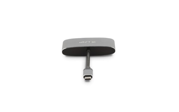 LMP USB-C 3.1 zu HDMI&USB3.0 Adapter Aluminium Gehäuse, USB-C Laden, spacegrau