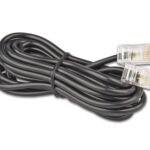 Wirewin ISDN Telefonkabel RJ45 auf RJ45 3 Meter, 4-adrig, Cat.3, schwarz