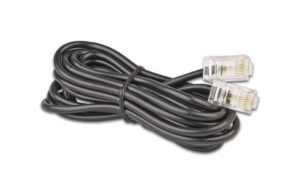 Wirewin, Telefonkabel RJ45 auf RJ45, 10 m 10 Meter, 4-adrig, Cat.3, schwarz