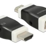 Monitoradapter HDMI-A zu VGA mit Audio HDMI-A Stecker zu VGA Buchse