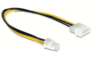 Delock Kabel Stromversorgung P4 4Pol, 30cm für Molex Stromanschluss kaufen | Mediatech.ch