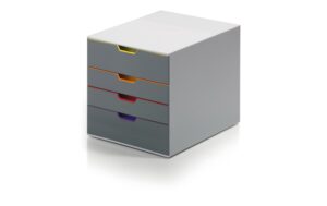 Durable Schubladenbox Varicolor 4 4 farbige Schubladen, 292x280x356mm