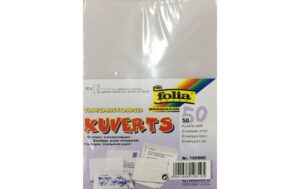 Folia Couvert Transparentpapier 115 g/m2 50 Stück, 11 x 15.5 cm, weiss