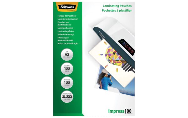 Fellowes Laminierfolien A3, 100 Mikron 100 Stück, 303x426mm kaufen Schweiz | Mediatech.ch