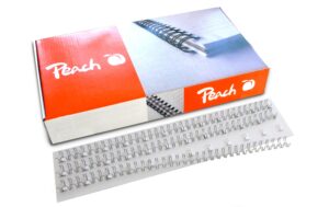 Peach Drahtbinderücken 14mm silber 100 Stück