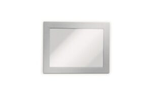 Durable Duraframe Magnetic A6 metall silber 5 Stück, magnetische Informationsrahmen