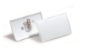 Durable Namensschild m. Kombiklemme 40x75mm Click Fold, Pack à 25 Stück