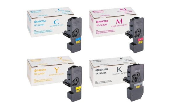 Rainbow Kit Kyocera TK-5240 K/C/M/Y zu M5526cdw, M5526cdn,