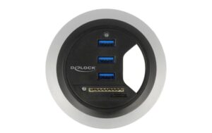 Delock Tisch-Hub 3 Port USB3.0+2 CardReader USB Typ-A Busche, 1SD Slot, 1Micro SD Slot kaufen Schweiz | Mediatech.ch