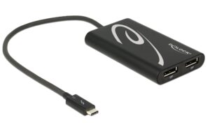 Delock Monitoradapter Thunderbolt 3 zu 2xDP-Buchse Auflösung bis 4096 x 2160 @ 60 Hz kaufen | Mediatech.ch