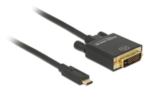 Delock USB-C - DVI-D Kabel, 1m Schwarz, Auflösung bis 3820 x 2160 @ 30 Hz kaufen Schweiz | Mediatech.ch