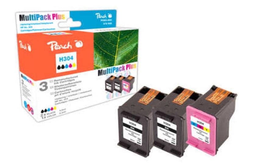 599079 - Mediatech Peach Tinte HP Nr. 304 Multipack Plus black+color, je 2x4.5ml, 1x2.2ml kaufen Schweiz | Mediatech.ch