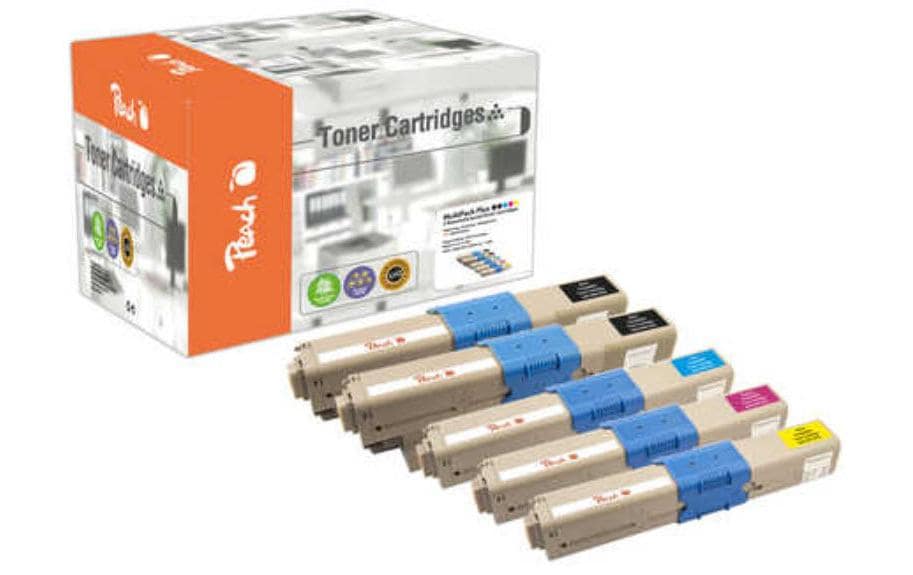 599289 - Mediatech Peach Toner Oki C301/321-series MultiPack + 2xbk, c, m, y 2x2200, 3x1500 kaufen Schweiz | Mediatech.ch