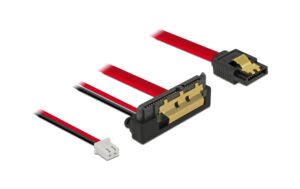 Delock SATA Kabel & 2Pin Strom, 10cm, gew. mit Metalclips für zuverlässiges einrasten kaufen Schweiz | Mediatech.ch