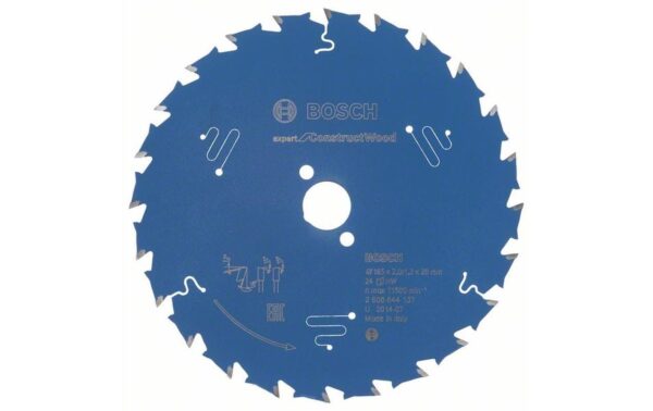 BOSCH Kreissägeblatt Expert für Holz 165 x 20 x 2,0 mm, 24