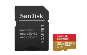 SANDISK microSDHC Card Extreme 32GB lesen 100MB/sec, schreiben 60MB/s inkl.Adap