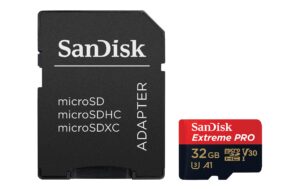 SanDisk microSDHC Card Extreme Pro 32GB lesen 100MB/sec, schreiben 90MB/s inkl.Adap