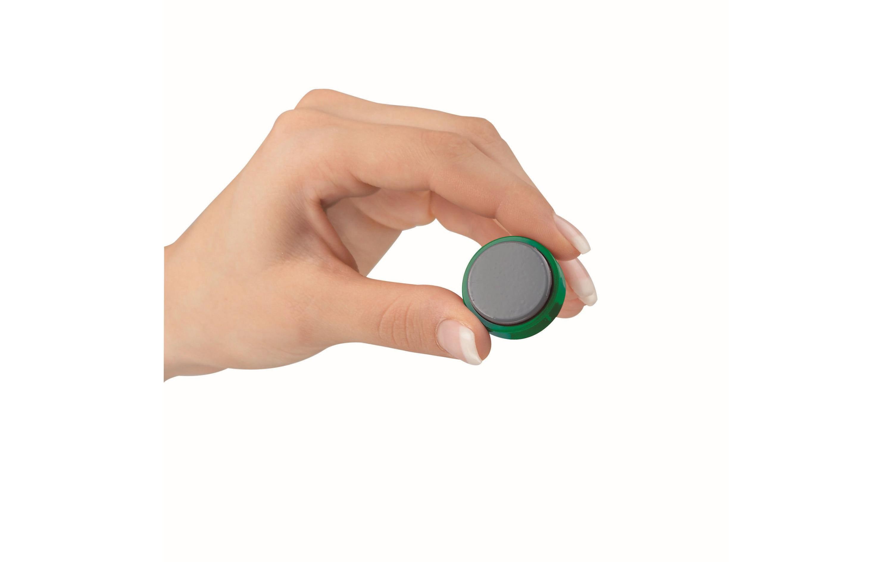 609119_1 - Mediatech Maul Haftmagnet MAULpro 20 x Ø 30 mm Grün, 20 Stück