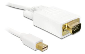 Delock MiniDisplayPort - VGA, 3m Weiss, Auflösung bis 1920 x 1200 @ 60 Hz kaufen Schweiz | Mediatech.ch