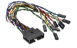 Supermicro CBL-0084L: Front Panel Splitter Front Panel Switch Kabel, 16 Pin, 15cm