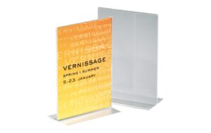 Sigel Tischaufsteller A5, gerade aus glasklarem, hochwertigem Acryl-Material