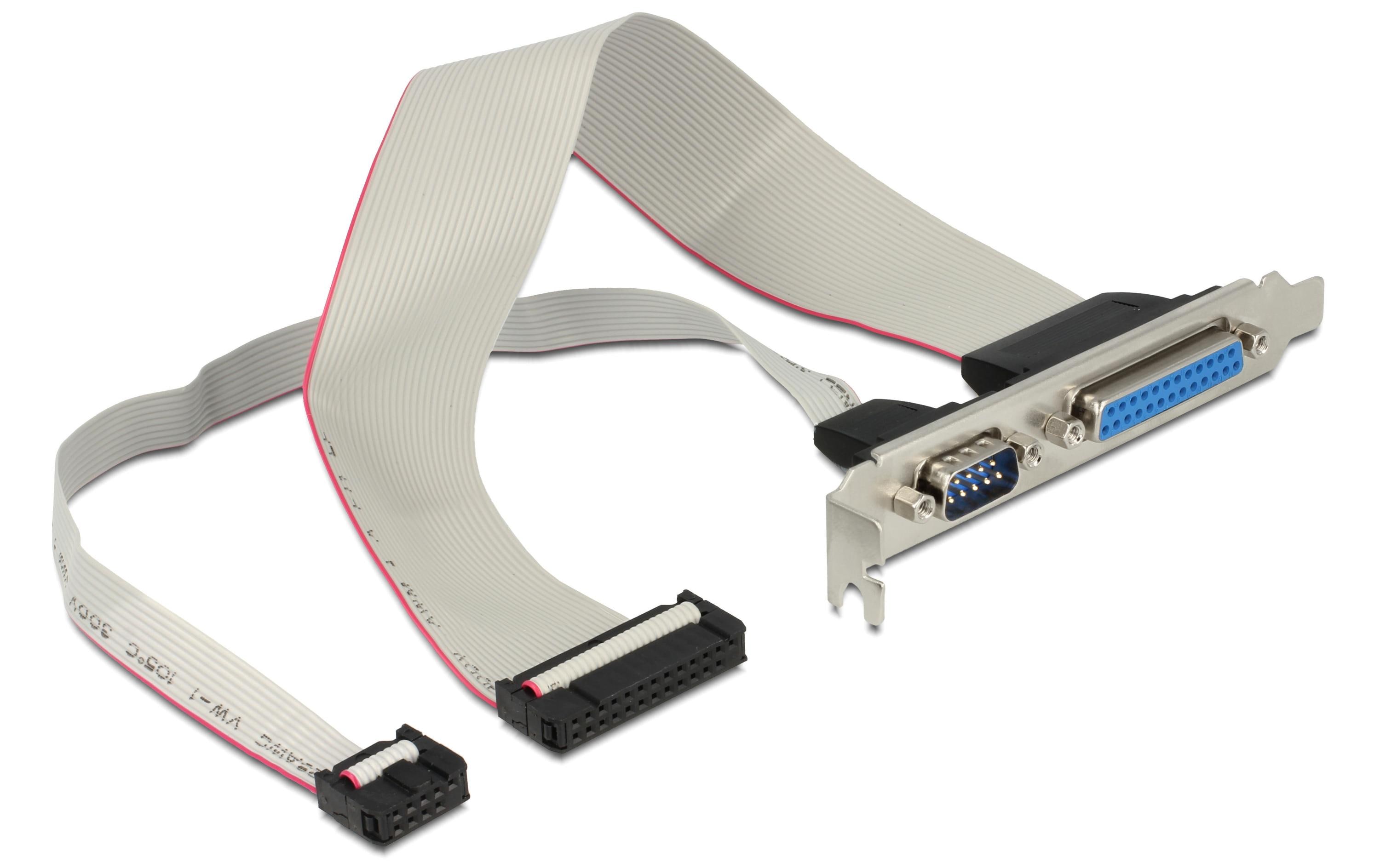 Delock Seriel 1 Ports Seriell+Parallel Bracket Full Hight Slotblech, 1:1 Belegung, 30cm kaufen | Mediatech.ch