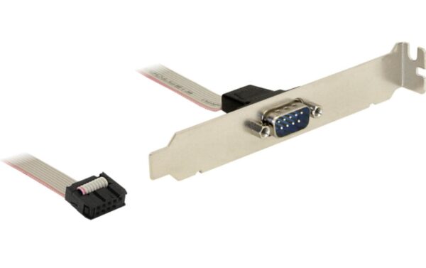 Seriel 1 Ports Seriell RS-232 Bracket Full Hight, gedreht,25cm Kabel
