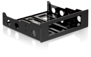 615366 - Mediatech Delock HDD Einbausatz, 3.5 HDD in 5.25 schwarz kaufen Schweiz | Mediatech.ch