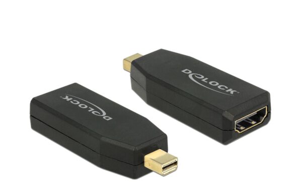 615374 - Mediatech Delock Monitoradapter Mini-DP Stecker- HDMI-Buchse schwarz, 4K Support, passiv kaufen | Mediatech.ch