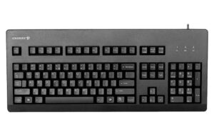 Cherry Tastatur G83-6104LUNEU, USB schwarz US Layout mit Euro Taste