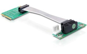 Delock Mini PCI-Express Riserkarteadapter Mini-PCIex1 zu PCIe-x1, 9cm,links gerichtet
