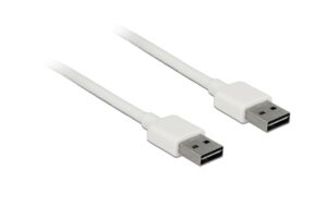 Delock USB2.0-Kabel Easy A-A: 2m, weiss Beide Stecker beidseitig einsteckbar kaufen | Mediatech.ch
