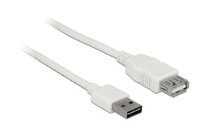 Delock USB2.0-Verlängerungskabel Easy, 3m, weiss A Stecker beidseitig einsteckbar kaufen | Mediatech.ch