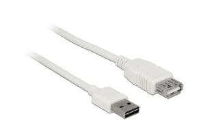 623107 - Mediatech Delock USB2.0-Verlängerungskabel Easy, 5m, weiss A Stecker beidseitig einsteckbar kaufen | Mediatech.ch