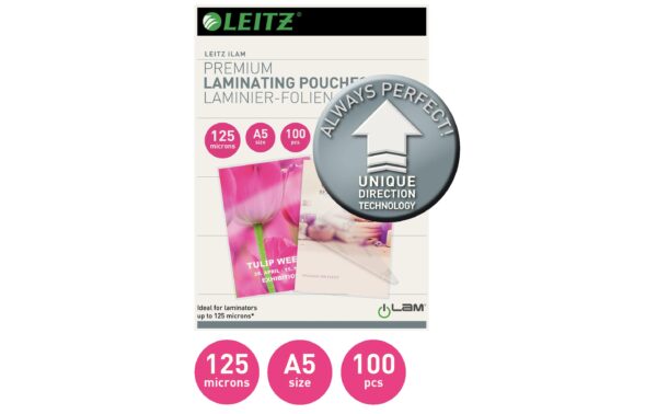 Leitz iLAM UDT Heisslaminierfolien A5 125 mic, 100 Stück