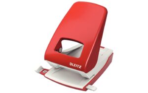 Leitz NeXXt  Starker Bürolocher rot, 40 Blatt, Metall